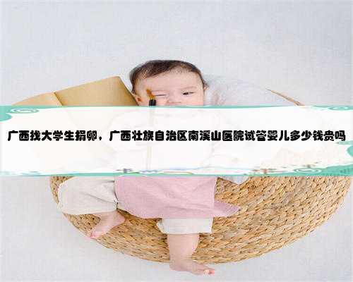 广西找大学生捐卵，广西壮族自治区南溪山医院试管婴儿多少钱贵吗